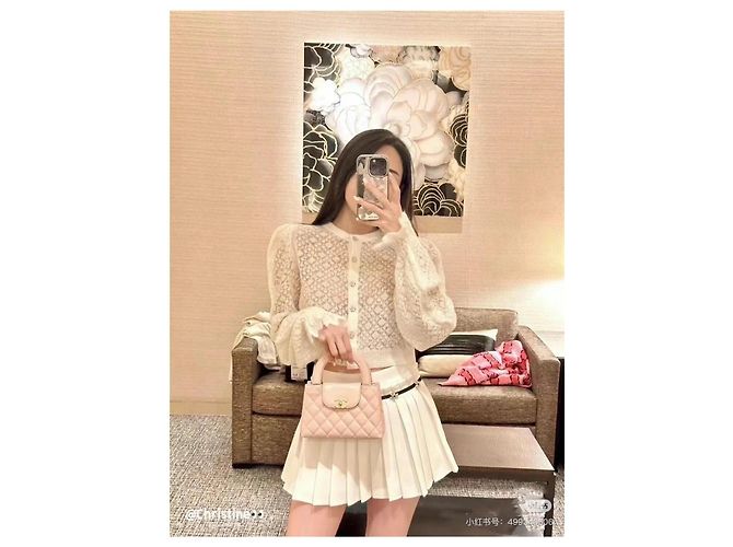Chanel 23K Malha de Cashmere Branca - vista 7