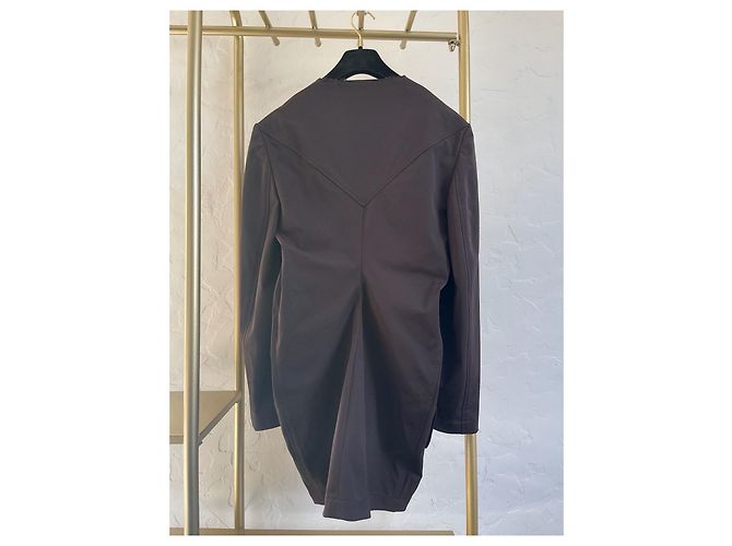 Top Bottega Veneta de seda castanho - vista 2