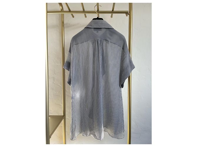 Chanel 24P Top in Seta Grigio - vista 2