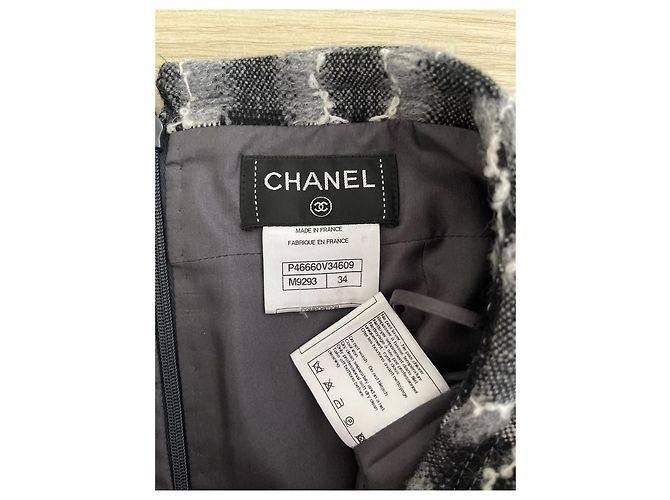 Gonna Chanel in tweed color-block - vista 4