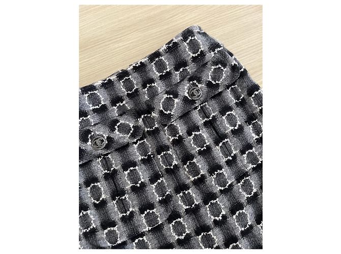 Gonna Chanel in tweed color-block - vista 5
