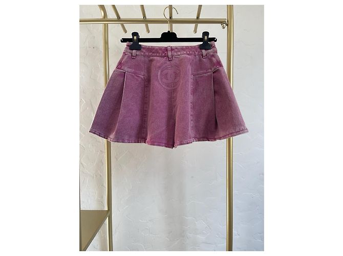 Falda-pantalón Chanel 23C de denim - vista 2