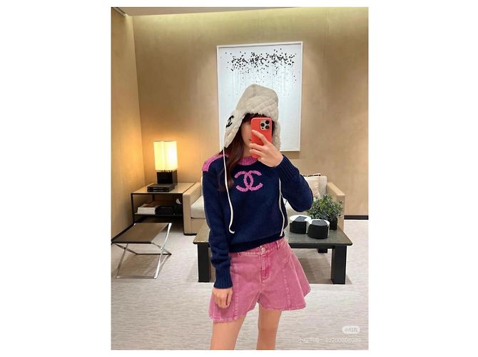Falda-pantalón Chanel 23C de denim - vista 7