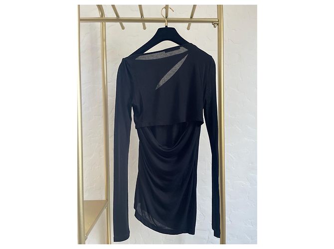 Helmut Lang Black Cotton Top - view 2