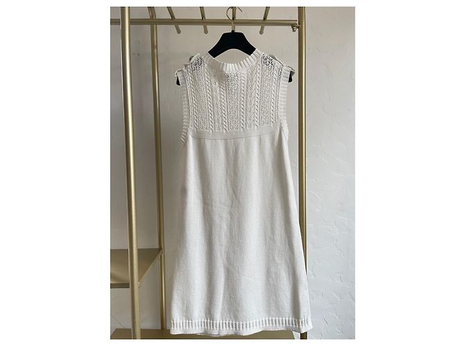 Vestido Chanel de malha sem mangas de viscose - vista 2