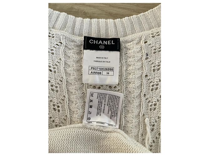 Vestido Chanel de malha sem mangas de viscose - vista 3