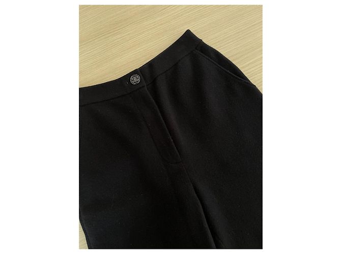 Chanel 21B Hose aus Wolle Schwarz - Ansicht 4