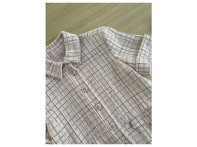 Chanel 25C Kleid aus rosa Tweed - Ansicht 4