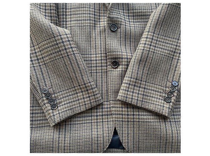 Céline Tweed Jacket Chestnut Check Pattern Size 40 - view 4