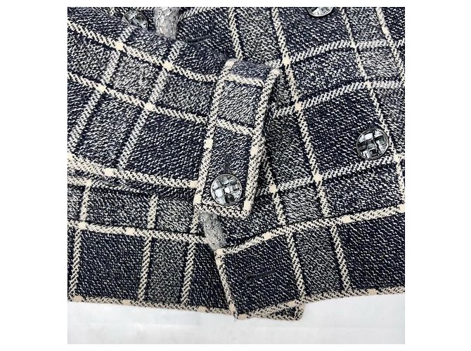 Chaqueta Chanel de tweed gris - vista 2
