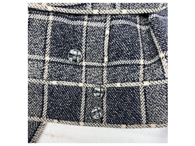 Chaqueta Chanel de tweed gris - vista 6