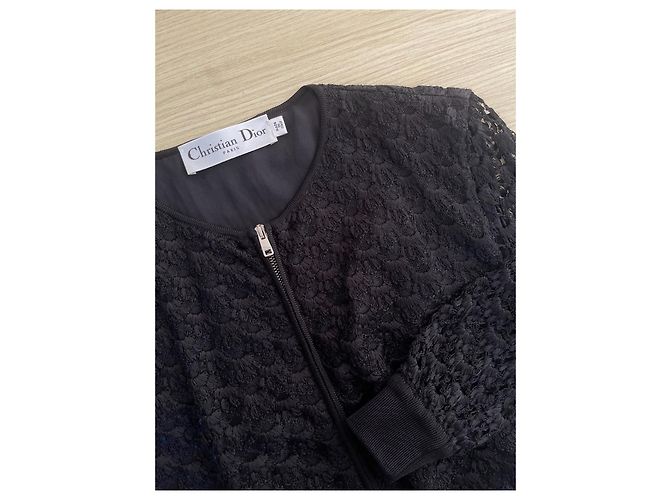 Giacca Dior in seta con ricami in pizzo - vista 4