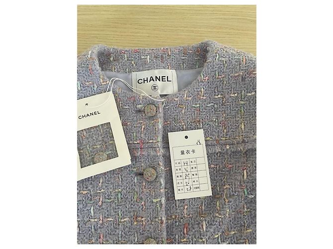 Casaco Chanel 25B de Tweed Roxo - vista 6