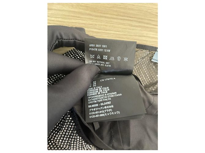 Prada Skirt with Rhinestone Embellishment Polyester Size 42 - view 5