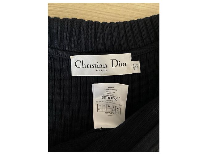 Maglia Dior in lana nera - vista 3