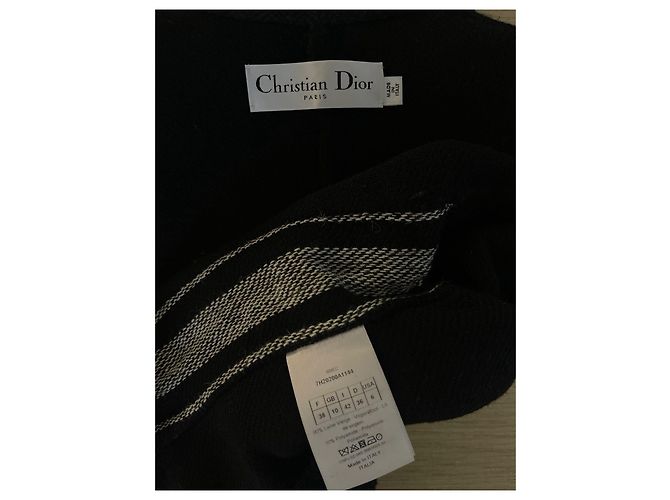 Chaqueta Dior Navy de Lana Cruzada - vista 3