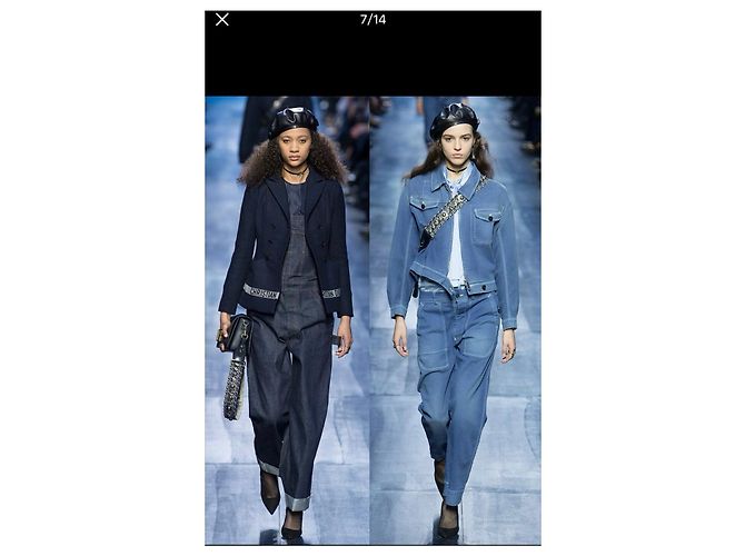 Chaqueta Dior Navy de Lana Cruzada - vista 6