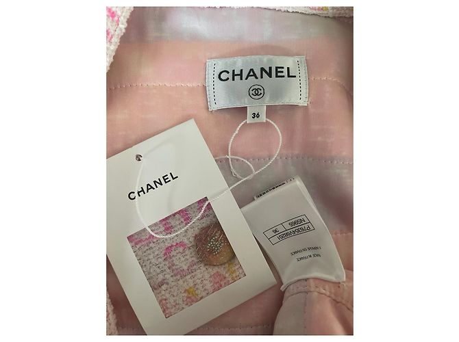 Chanel 24C Jacke aus Seide Rosa Größe 36 - Ansicht 3
