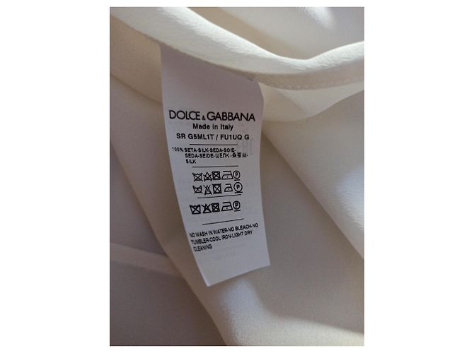 Camisa Dolce & Gabbana de seda blanca - vista 4