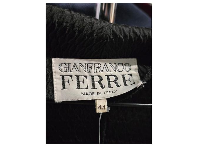 Gianfranco Ferré schwarzer Rockanzug Sz.44/L gebraucht - Ansicht 10