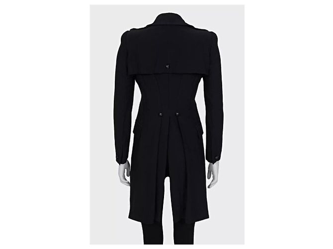Alexander McQueen taillierter schwarzer Blazer, voluminöse Schultern, gebraucht - Ansicht 3