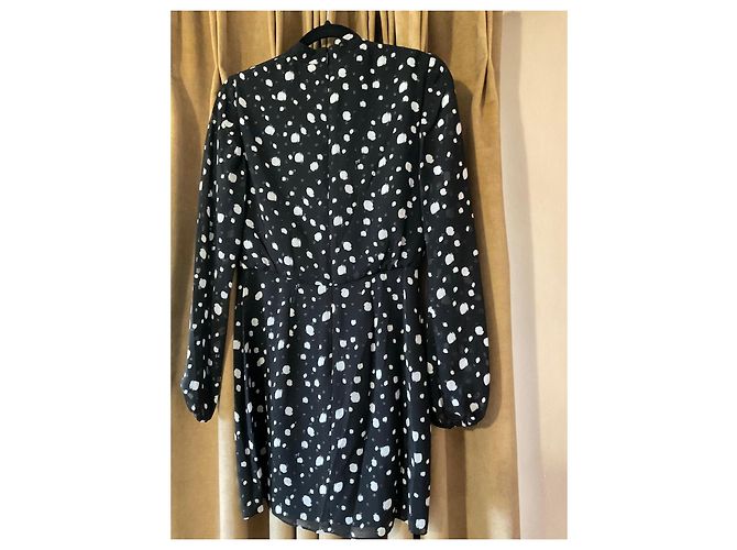 Ted Baker Black & White Polka Dot Dress - view 2