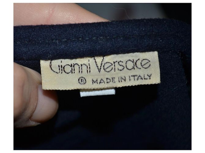 Gianni Versace Wolljacke Dunkelblau - Ansicht 6