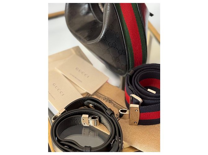 Bolso Hobo Gucci Attache Monograma Negro - vista 13