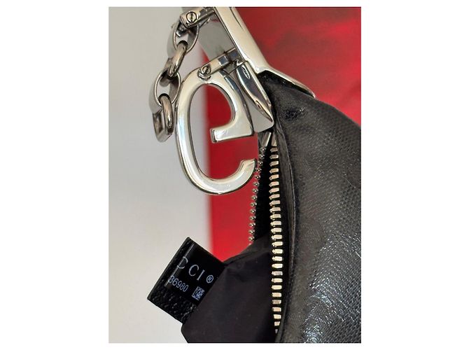 Bolso Hobo Gucci Attache Monograma Negro - vista 16