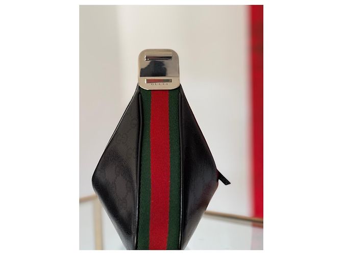 Bolso Hobo Gucci Attache Monograma Negro - vista 3