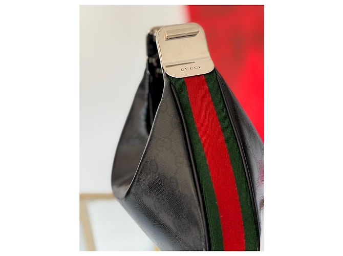 Bolso Hobo Gucci Attache Monograma Negro - vista 4
