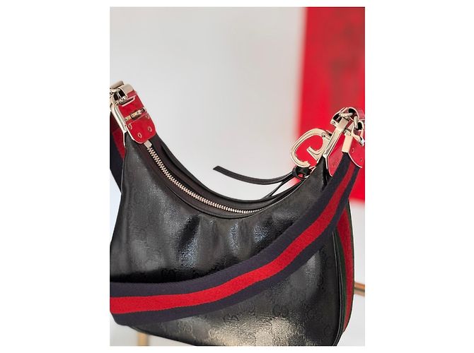 Bolso Hobo Gucci Attache Monograma Negro - vista 7