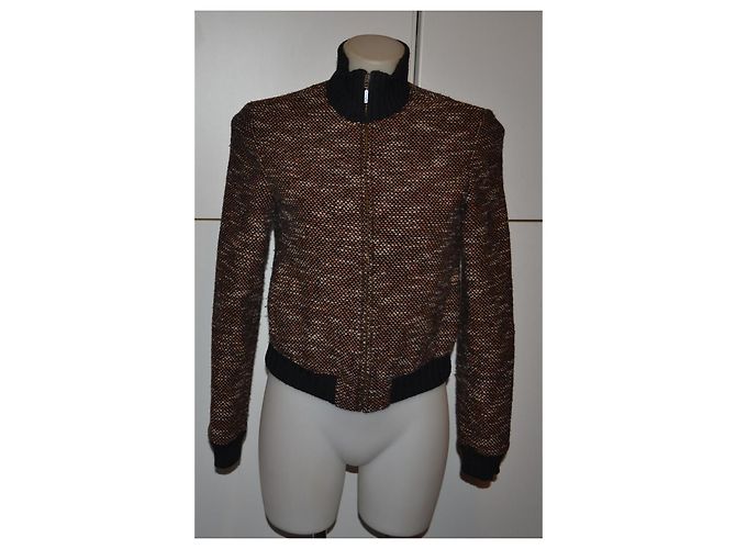 Autre Marque MAX&Co. Chaqueta de lana y poliéster marrón - vista 2