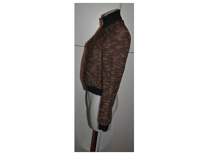 Autre Marque MAX&Co. Chaqueta de lana y poliéster marrón - vista 3