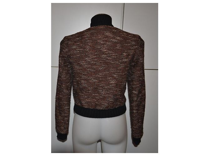 Autre Marque MAX&Co. Chaqueta de lana y poliéster marrón - vista 4