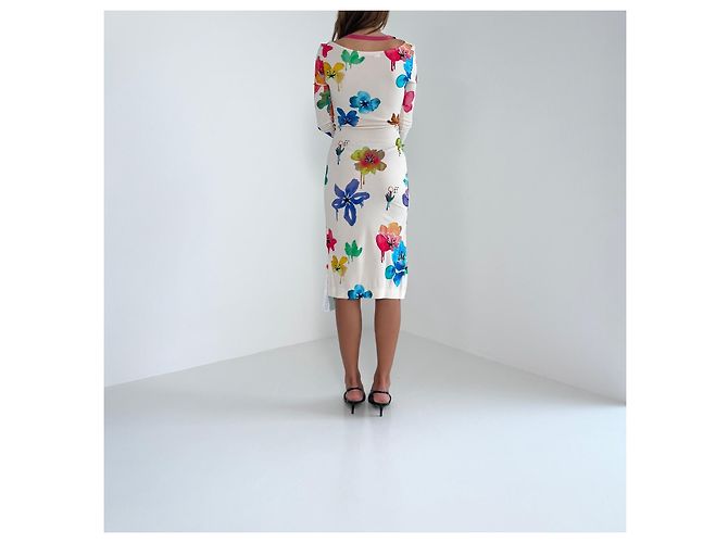 Off White Off-White Florales Twisted Midi-Kleid SS22 - Ansicht 13