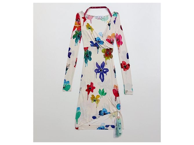 Off White Off-White Florales Twisted Midi-Kleid SS22 - Ansicht 3