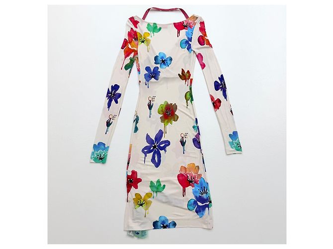 Off White Off-White Florales Twisted Midi-Kleid SS22 - Ansicht 4