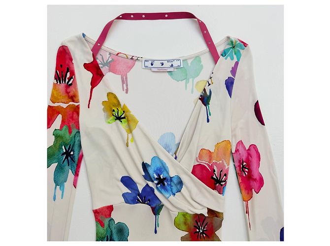 Off White Off-White Florales Twisted Midi-Kleid SS22 - Ansicht 6