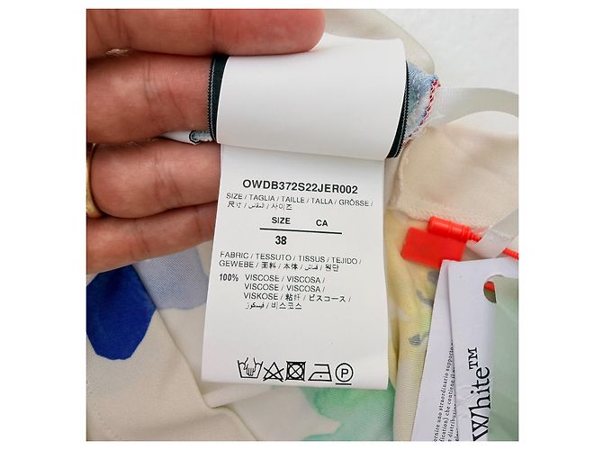 Off White Off-White Florales Twisted Midi-Kleid SS22 - Ansicht 8