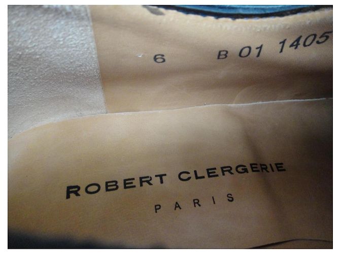 Robert Clergerie Derby Schuhe aus schwarzem Leder - Ansicht 5