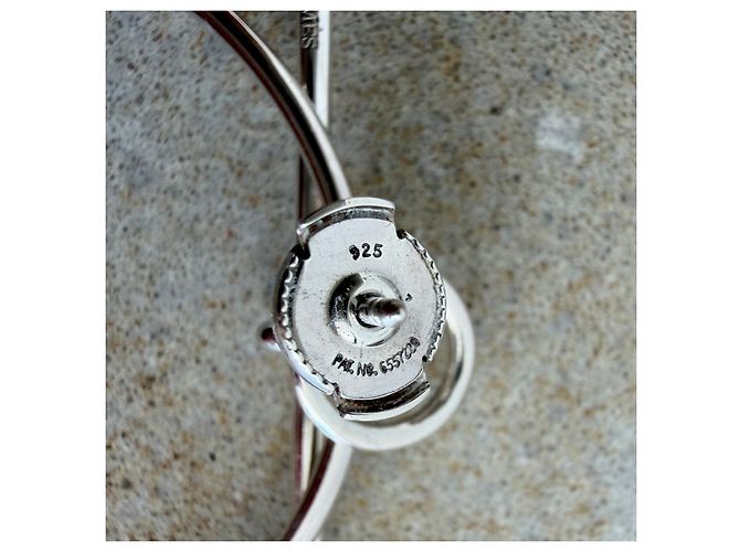 Hermès Loop Medium Creolen aus Sterlingsilber - Ansicht 6