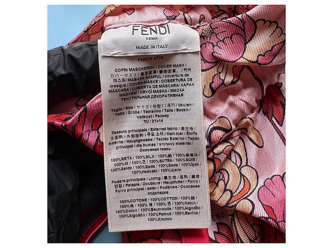 Lenço e Máscara Fendi com Estampa Floral - vista 8