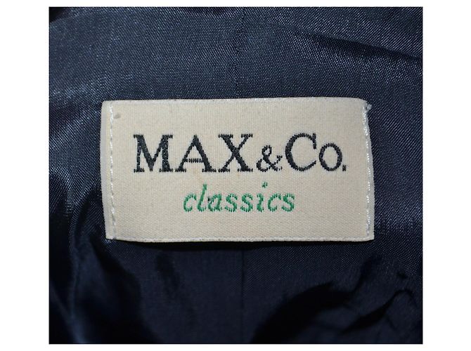 Autre Marque MAX&Co. Blau gestreifte Wolljacke - Ansicht 5