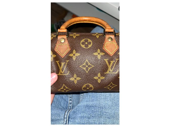 Néo speedy Sac à main Louis Vuitton Speedy Nano monogram canvas leather - vue 2
