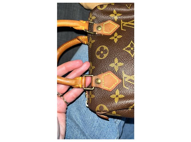 Néo speedy Sac à main Louis Vuitton Speedy Nano monogram canvas leather - vue 5