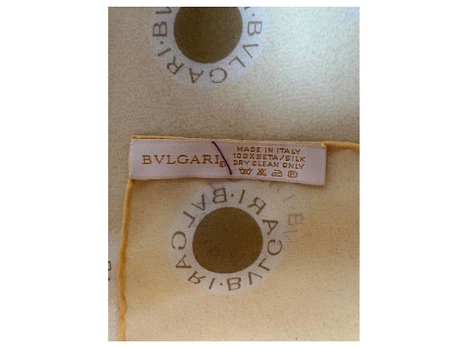 Bulgari Bvlgari – Vintage-Seidentuch mit Logo-Motiv – 45 × 45 cm - Ansicht 4