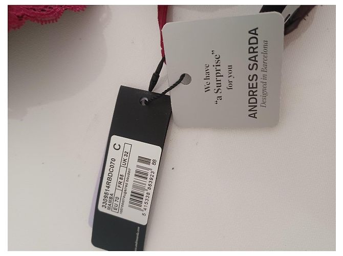 Sutiã de renda bordô Andres Sarda - vista 9
