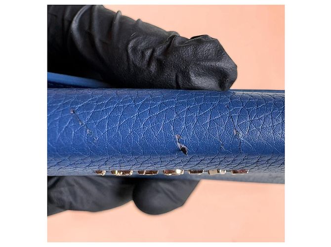 Bulgari Monete – Cartera grande de piel Dazzling Blue – Ref. 37647 - vista 12