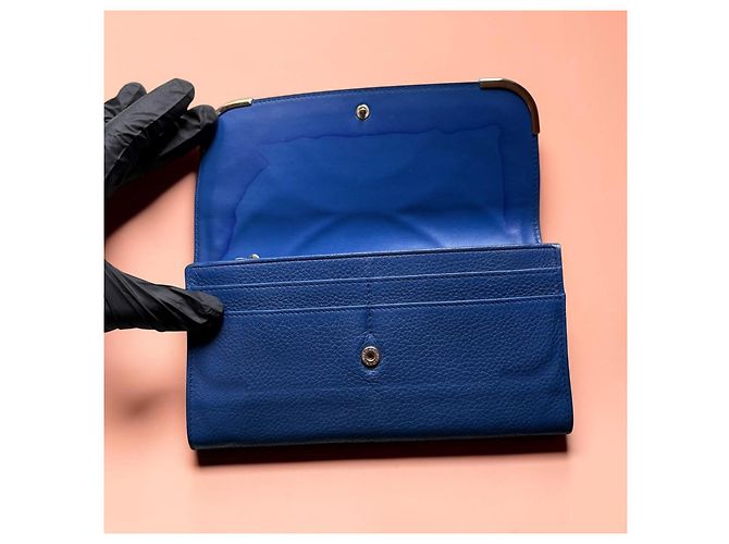 Bulgari Monete – Cartera grande de piel Dazzling Blue – Ref. 37647 - vista 4